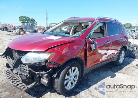 2016 Nissan Rogue Sv из США, поврежденный, VIN KNMAT2MT4GP625739